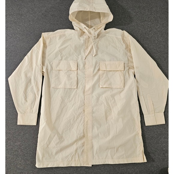 Arizona Jean Company Other - Arizona Jean Co Mens XL Hooded Field Jacket Cream Cotton Nylon Light Parka Coat